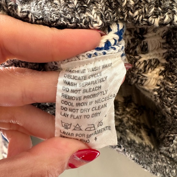 Vintage 80’s/90’s Lizwear Multicolor Fair Island Style Colorful Knit Cardigan S - Picture 4 of 7